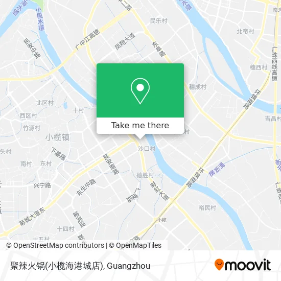 聚辣火锅(小榄海港城店) map