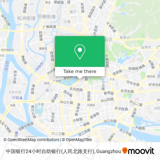 中国银行24小时自助银行(人民北路支行) map