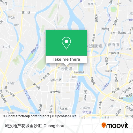城投地产花城金沙汇 map