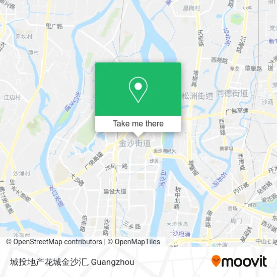 城投地产花城金沙汇 map