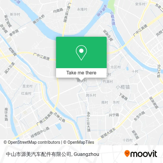 中山市源美汽车配件有限公司 map