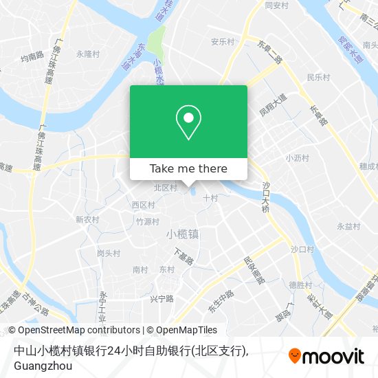 中山小榄村镇银行24小时自助银行(北区支行) map