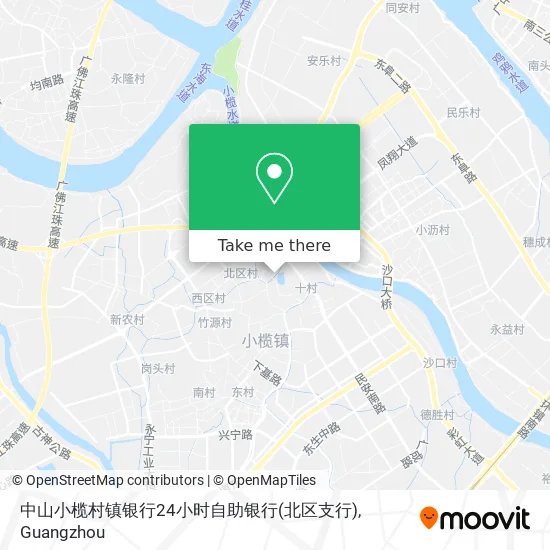 中山小榄村镇银行24小时自助银行(北区支行) map