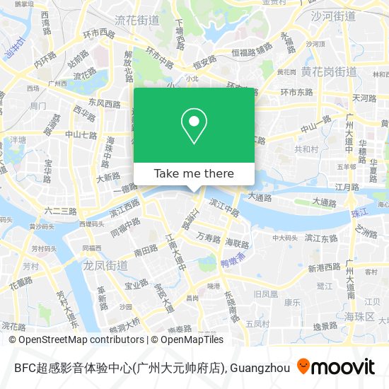 BFC超感影音体验中心(广州大元帅府店) map