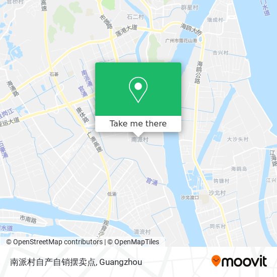 南派村自产自销摆卖点 map