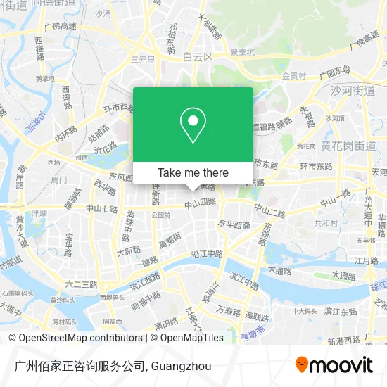 广州佰家正咨询服务公司 map