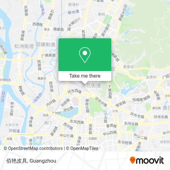 佰艳皮具 map