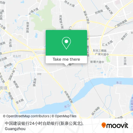 中国建设银行24小时自助银行(新康公寓北) map