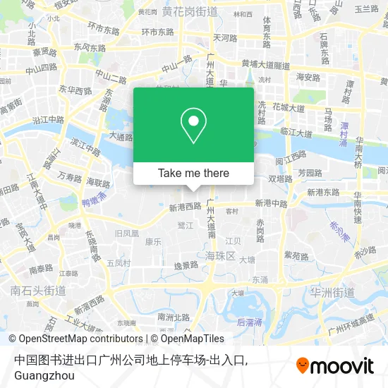 中国图书进出口广州公司地上停车场-出入口 map