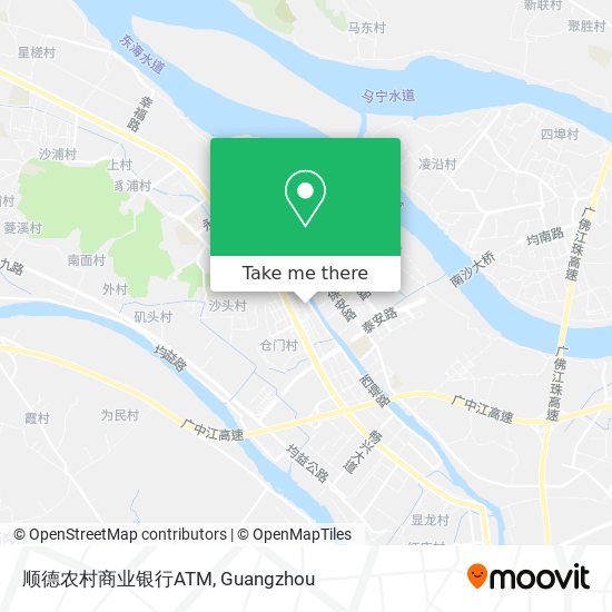 顺德农村商业银行ATM map