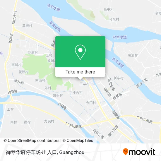 御琴华府停车场-出入口 map
