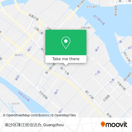 南沙区珠江街信访办 map