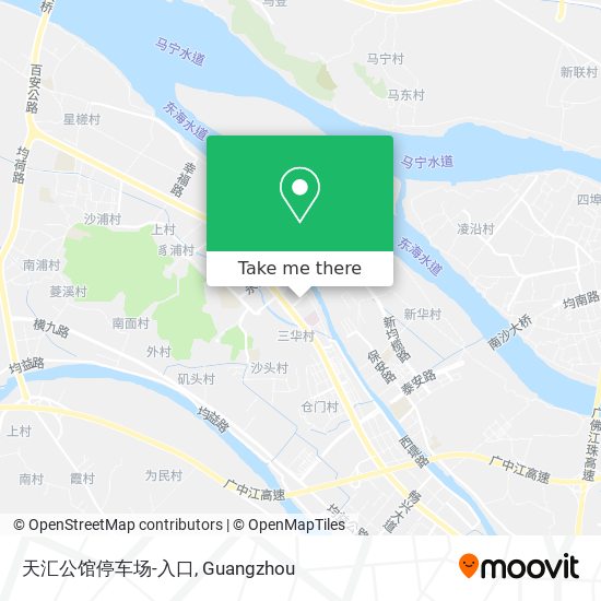 天汇公馆停车场-入口 map