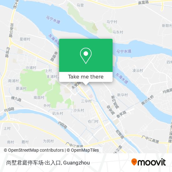 尚墅君庭停车场-出入口 map