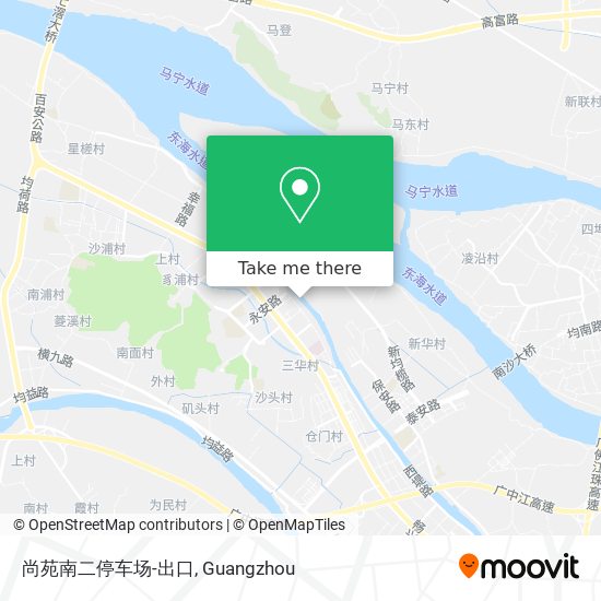 尚苑南二停车场-出口 map