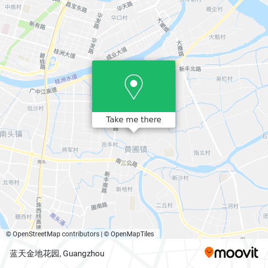 蓝天金地花园 map