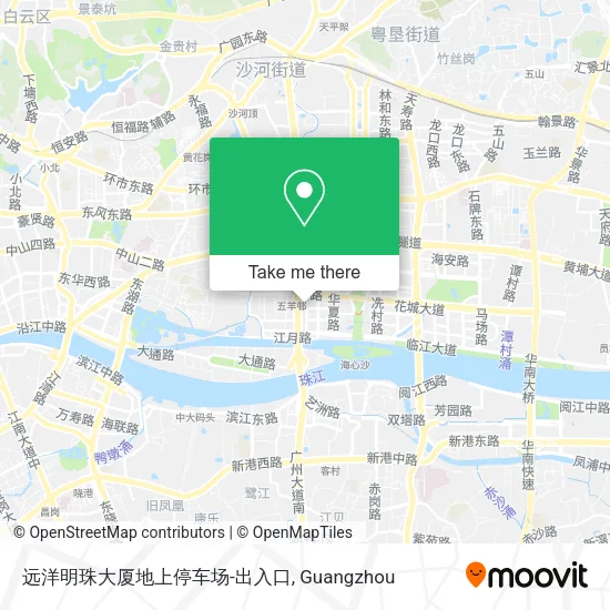 远洋明珠大厦地上停车场-出入口 map