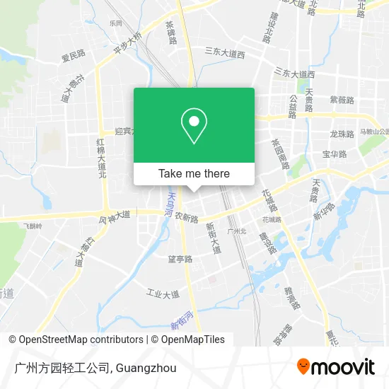 广州方园轻工公司 map