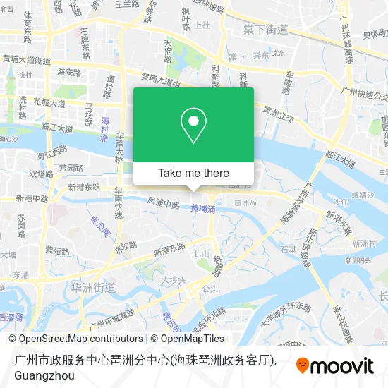 广州市政服务中心琶洲分中心(海珠琶洲政务客厅) map