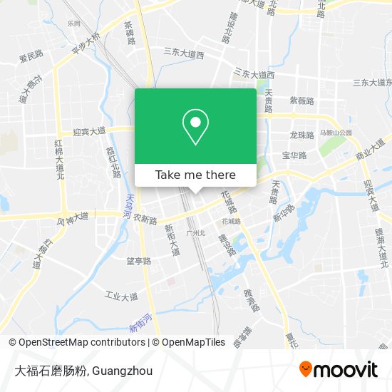 大福石磨肠粉 map