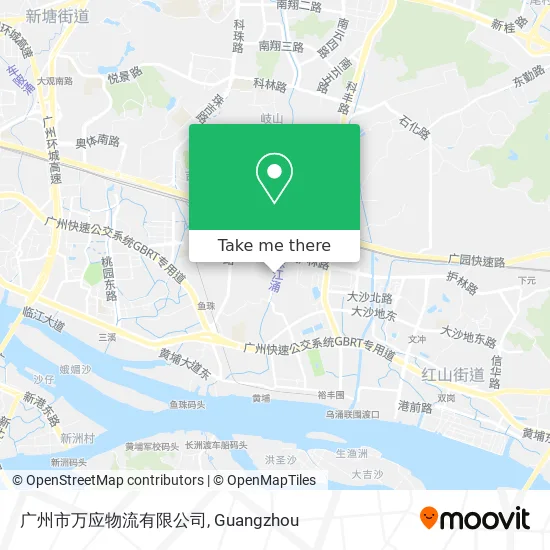广州市万应物流有限公司 map