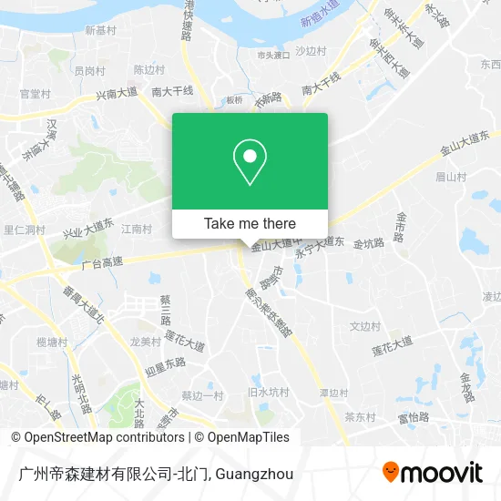 广州帝森建材有限公司-北门 map