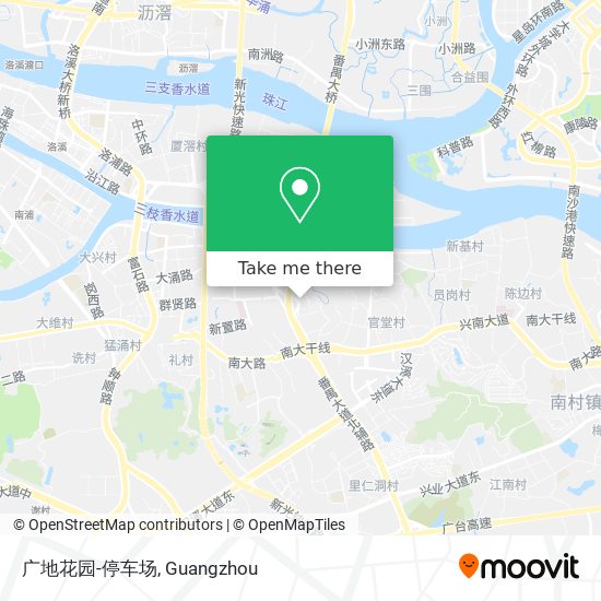 广地花园-停车场 map