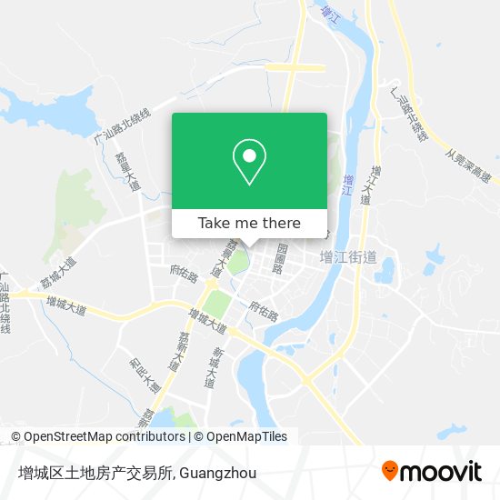 增城区土地房产交易所 map