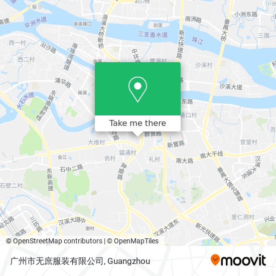 广州市无庶服装有限公司 map