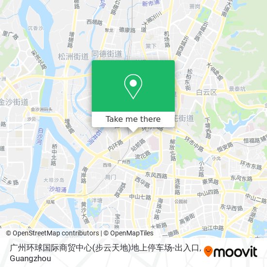 广州环球国际商贸中心(步云天地)地上停车场-出入口 map