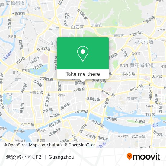 豪贤路小区-北2门 map