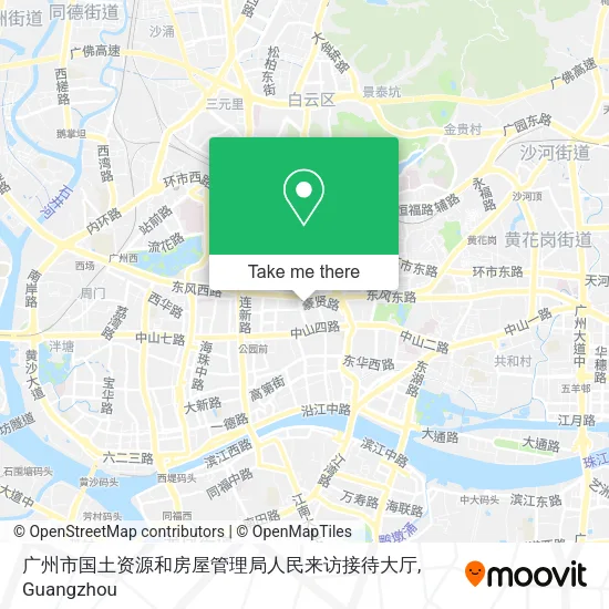 广州市国土资源和房屋管理局人民来访接待大厅 map
