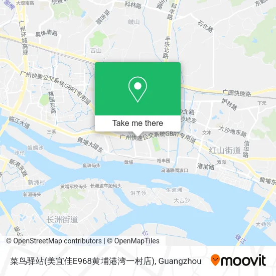 菜鸟驿站(美宜佳E968黄埔港湾一村店) map