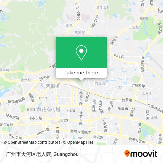 广州市天河区老人院 map