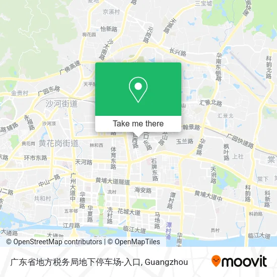 广东省地方税务局地下停车场-入口 map