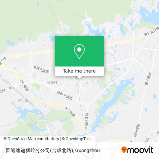 圆通速递狮岭分公司(合成北路) map