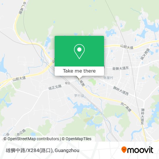 雄狮中路/X284(路口) map