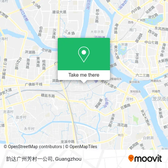 韵达广州芳村一公司 map