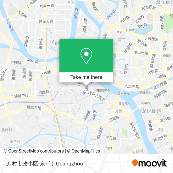 芳村市政小区-东1门 map