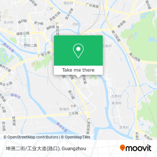 坤洲二街/工业大道(路口) map