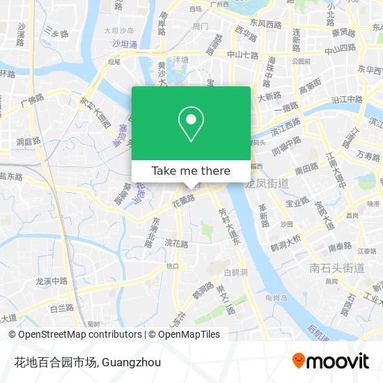 花地百合园市场 map