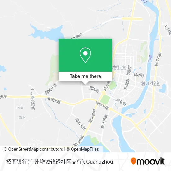 招商银行(广州增城锦绣社区支行) map
