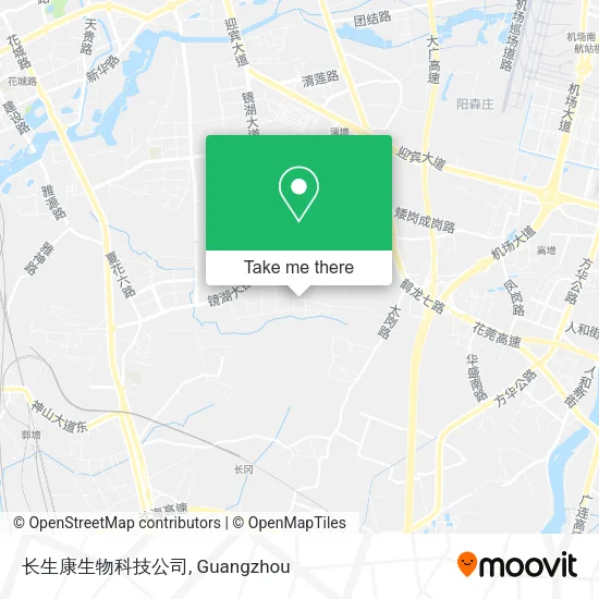 长生康生物科技公司 map