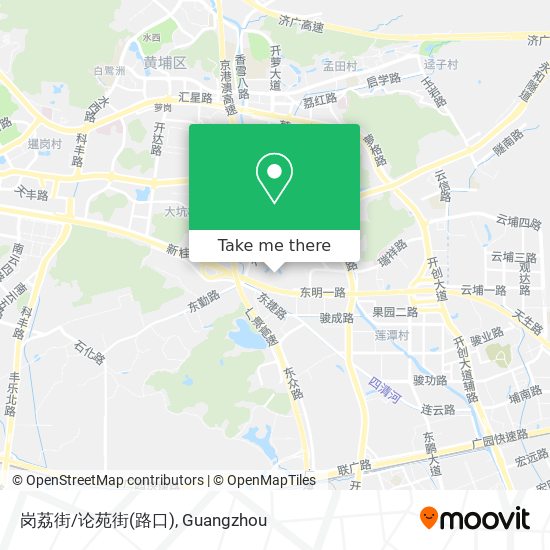 岗荔街/论苑街(路口) map