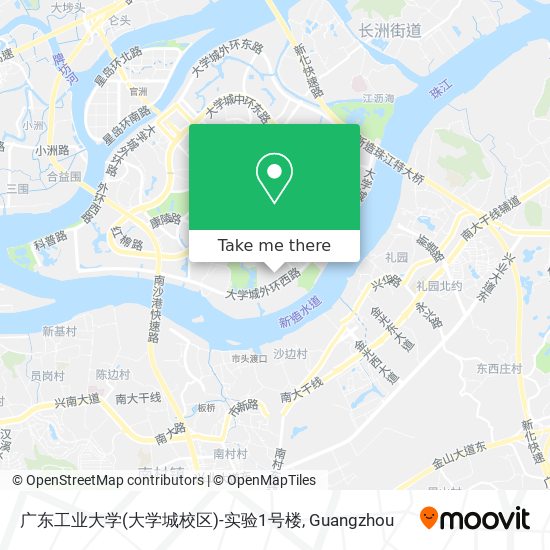 广东工业大学(大学城校区)-实验1号楼 map