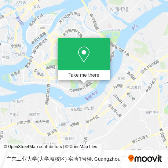 广东工业大学(大学城校区)-实验1号楼 map