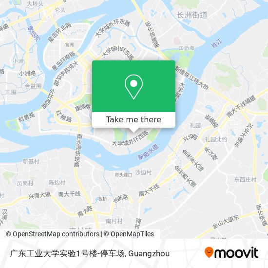 广东工业大学实验1号楼-停车场 map