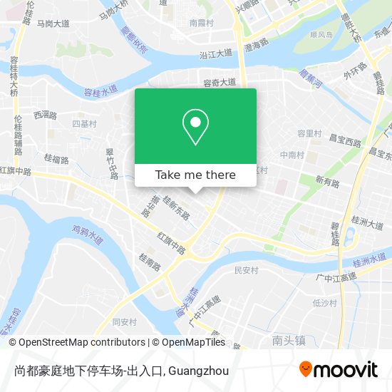 尚都豪庭地下停车场-出入口 map
