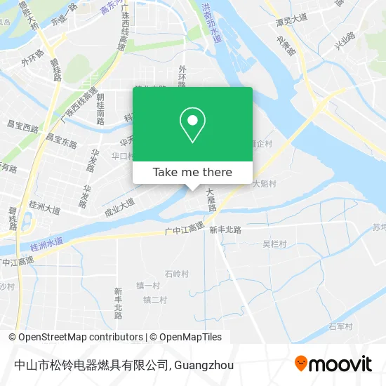中山市松铃电器燃具有限公司 map