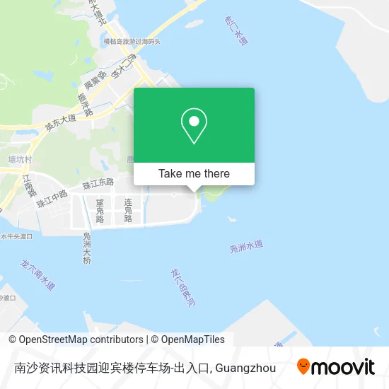 南沙资讯科技园迎宾楼停车场-出入口 map